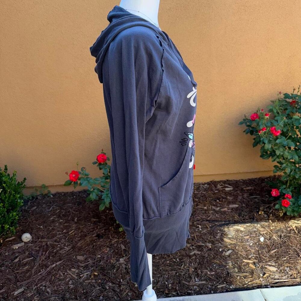 Y2k 2000s grunge skull graphic hoodie - Picture 4 of 7